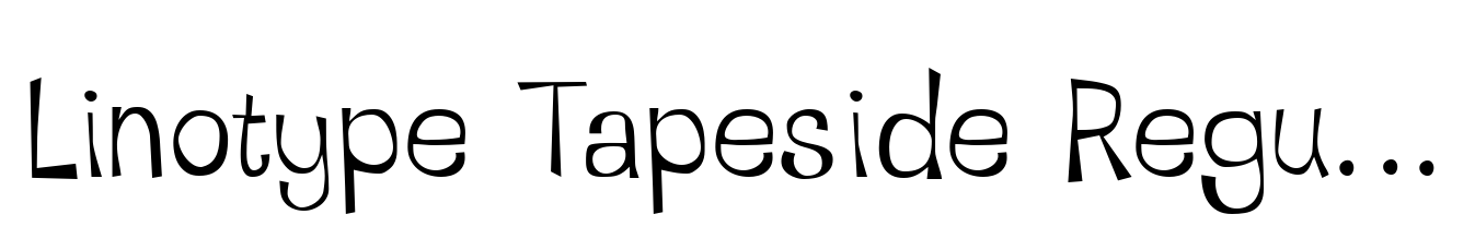 Linotype Tapeside Regular